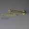 Kibi Circular 16 Wall Mounted Shower Arm - Brushed Gold SA1601BG - alternate 2